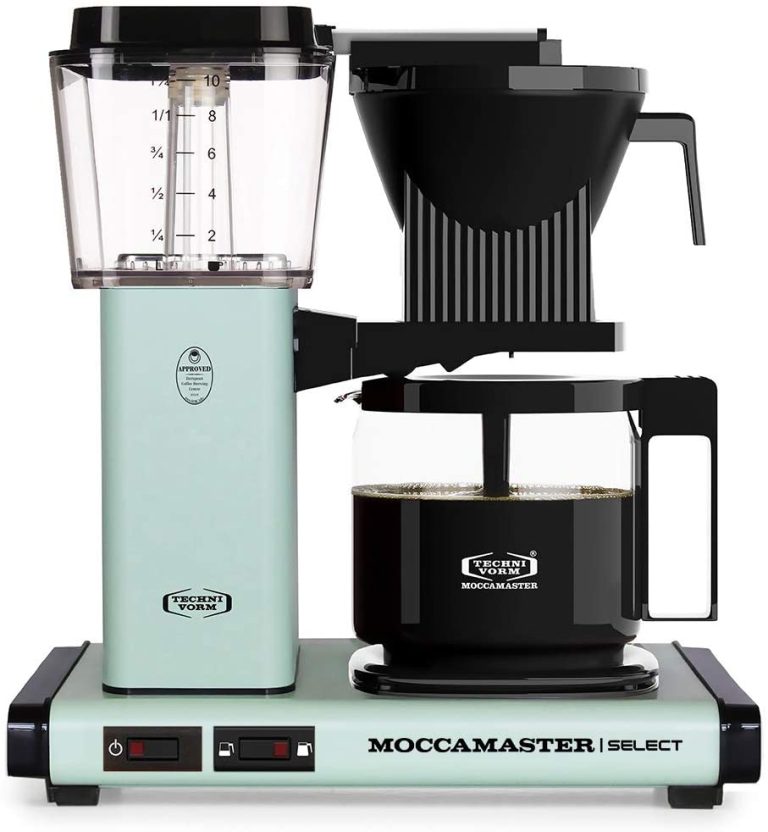 Moccamaster KBG Select verde pastel con jarra de cristal